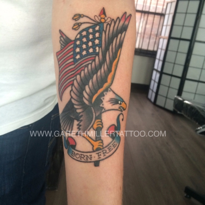 american eagle trad old school tattoo leeds