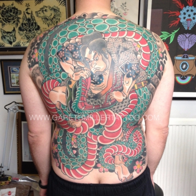 japanese snake backpiece bodysuit leeds