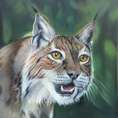 lynx cat artist painter oil painting gallery leeds