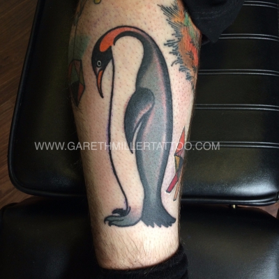 penguin trad old school tattoo leeds