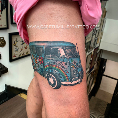 camper van trad old school tattoo leeds