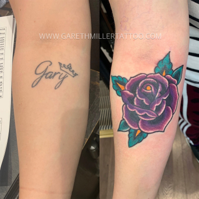 name coverup rose tattoo leeds
